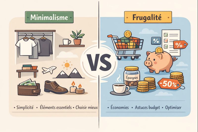 Minimalisme vs frugalité : quelles différences pour son argent ?